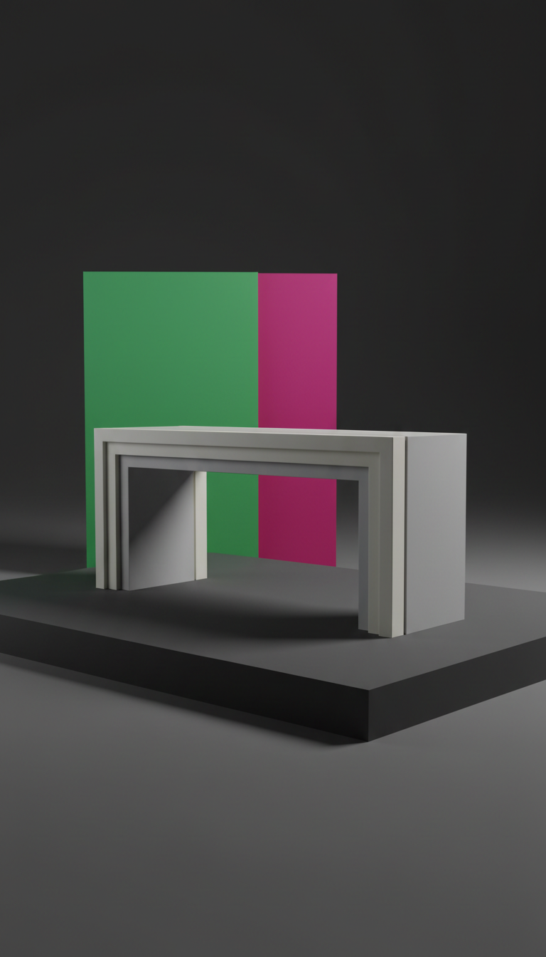 console Lamina en aluminium poli