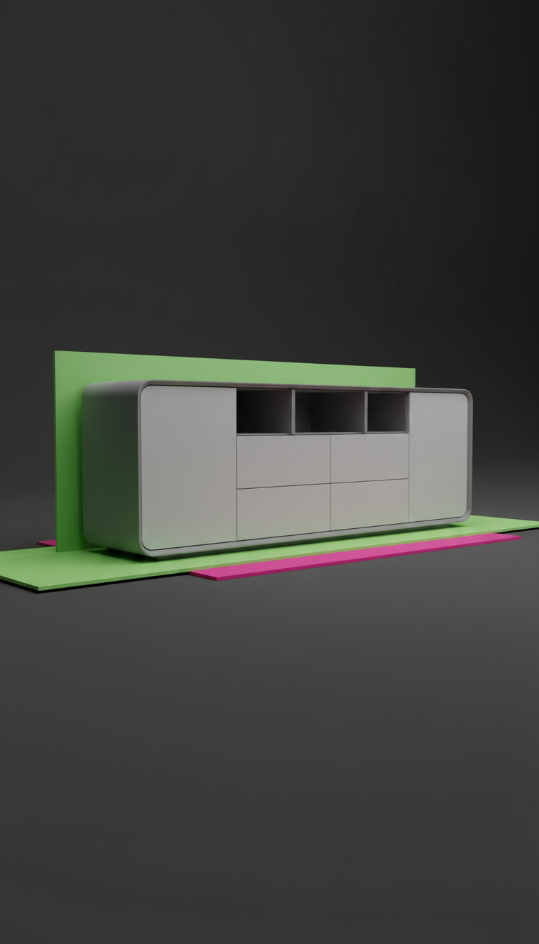 buffet Vector à motifs géométriques