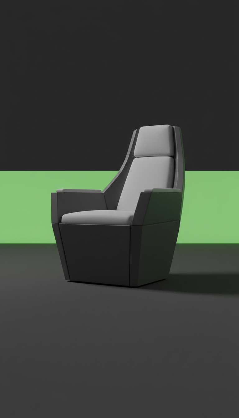 fauteuil Exo Arc en laque fluorescente